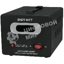 Напольный стабилизатор напряжения SMARTWATT AVR TOWER 1500RF (140W - 260W, 1500VA, 1.5 кВт, 50-60 Гц, розеток - 2, LED-д