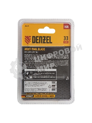 Насадка для МФИ Denzel шлифовальная дельтовидная, HM, по плитке и дереву, 33 мм