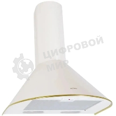 Вытяжка каминная Elikor Эпсилон 50П-430-П3Л топленое молоко/золотистый, 50 см, 430 куб. м/ч, 54 дБ