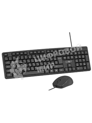 Комплект клавиатура+мышь CBR KB-SET 709 проводной, USB, 1000 DPI, чёрный