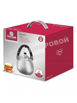 Чайник металлический Rondell Esfera RDS-1656, 3л, стальной