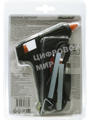 Клеевой пистолет Silwerhof GG015 15Вт стерж.:7мм