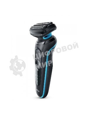 Электробритва Braun 51-M1000s черный/голубой