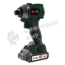 Профессиональный бесщеточный винтоверт аккумуляторный KLPRO KLDV18BH-20 (18В, Li-ion-2шт, 2.0А·ч, 220Нм, 2 скорости, подсветка,З/У,в кейсе)