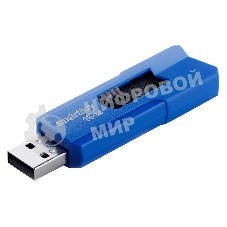 Флешка USB Smartbuy STREAM Blue (SB16GbST-B), 16Gb, USB 2.0, R/W 25/15, синий/черный