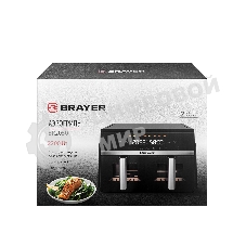 Аэрогриль BRAYER BR2050 черный, 2200 Вт, 10 л, сенсор, 8 программ