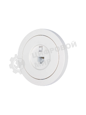 Розетка компьютерная СП OSEN RJ45 кат.6 механизм бел. LEZARD 743-0288-140