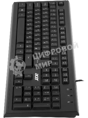 Клавиатура проводная Acer OKW120, USB, черный