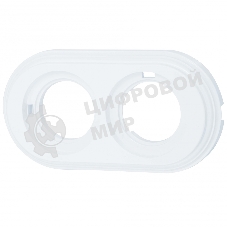 Рамка Bironi BF1-620-21 2-м Лизетта ретро ABS-пластик белый