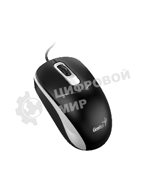 Мышь проводная Genius DX-111 черно-серый, 1200 dpi, USB, кнопки - 3
