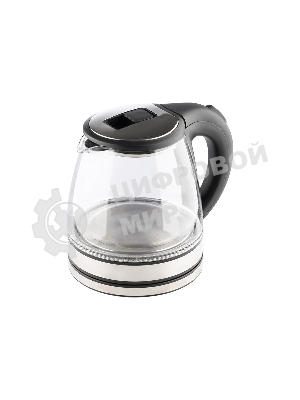 Чайник электрический Homestar HS-1052 1,2 л, стекло/пластик черный