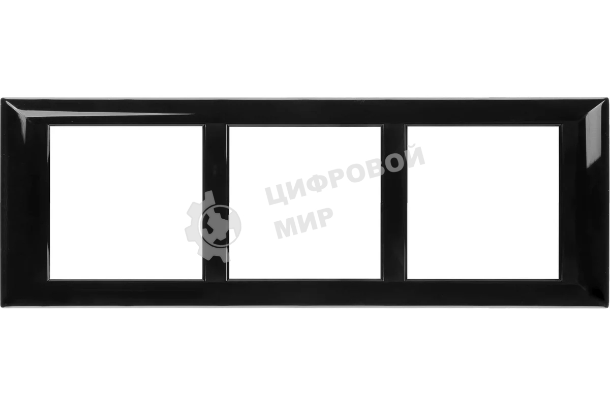 Рамка-суппорт 6мод. Avanti для In-liner Front черный ДКС 4402916
