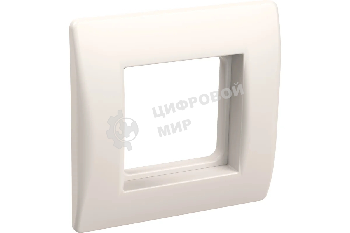 Рамка 1-м 2мод. с суппортом для коробок КМКУ белый IEK CKK-40D-RSK2-K01