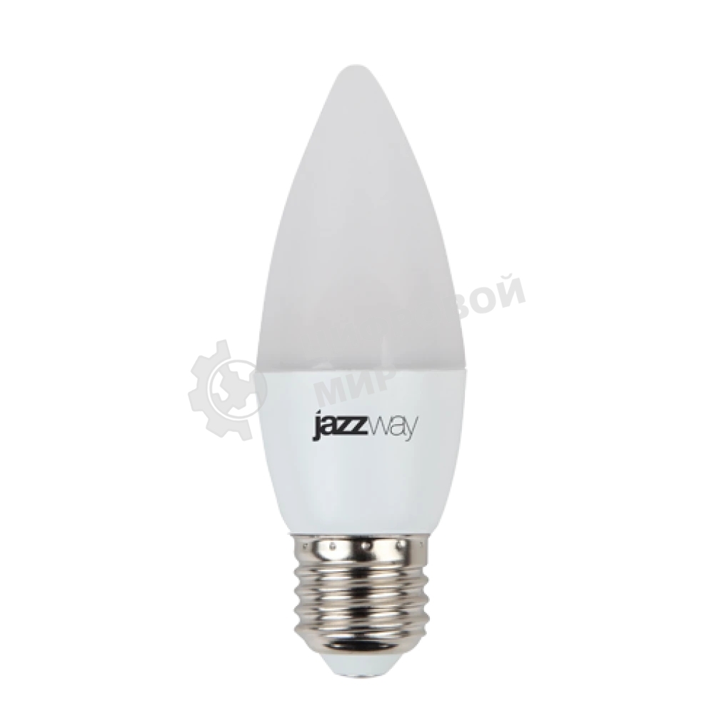 Лампа светодиодная JazzWay PLED-SP C37 7Вт свеча 5000К холодный белый E27 560лм 230В