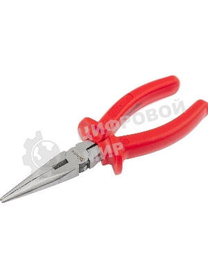 Длинногубцы Matrix Econom, 160 мм, прямые шлифованные, пластмассовые рукоятки