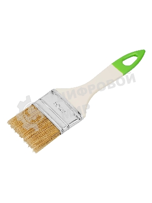 Кисть флейцевая Сибртех, 50, 8, натуральная щетина, пластиковая рукоятка, 10шт