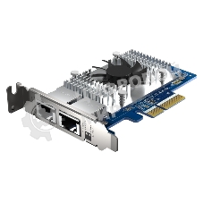 Сетевая карта QNAP QXG-10G2T-X710 LAN Expansion Card, PCIe Gen 3, Two 10GbE (10G/5G/2.5G/1G/100M)) Ports with SR-IOV and iSCSI, Block-based, Supports Multiple Virtual Disk Modes