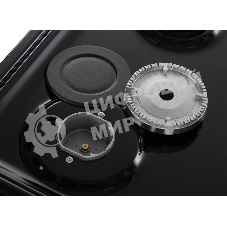 Плита газовая De Luxe 5040.48Г (Щ)-011 черный, конфорок 4 шт, духовка 46 л, 50 см x 85 см x 50 см