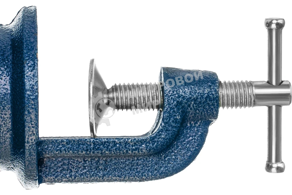 Тиски Сибртех слесарные настольные поворотные ширина рабочихгубок 65мм наковальня