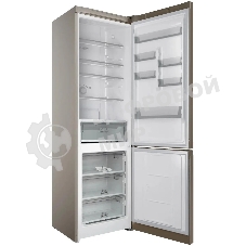 Холодильник Hotpoint HT 6200 BZ бронзовый двухкамерный 240/83л морозилка снизу, No Frost