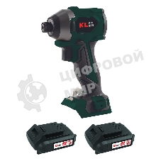 Профессиональный бесщеточный винтоверт аккумуляторный KLPRO KLDV18BH-20 (18В, Li-ion-2шт, 2.0А·ч, 220Нм, 2 скорости, подсветка,З/У,в кейсе)