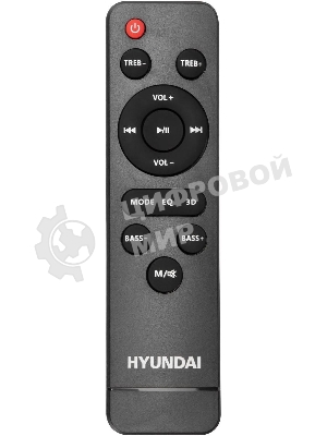 Микросистема Hyundai H-HA640 черный 150Вт FM USB BT SD/MMC/MS