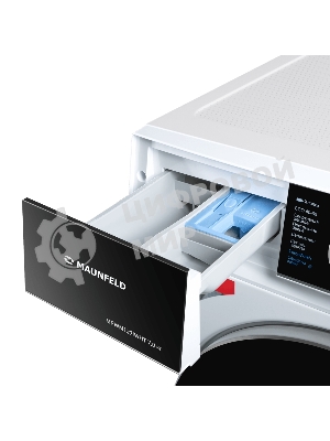 Стиральная машина c инвертором и паром Maunfeld MFWM127IWHT белый, загрузка фронтальная 7 кг, 1200 об/мин, класс: A+++