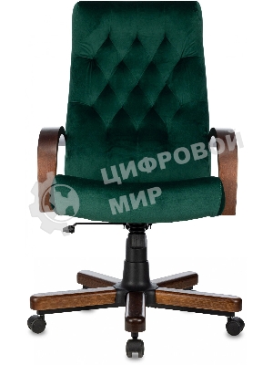 Кресло Бюрократ T-9928WALNUT Fabric Italia Green зеленый, ткань