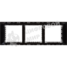 Рамка-суппорт 6мод. Avanti для In-liner Front черный ДКС 4402916