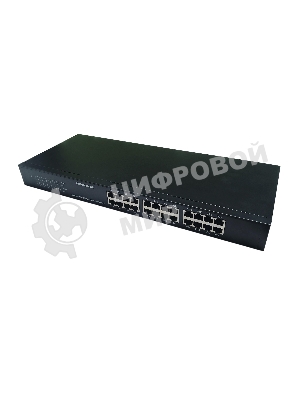 Коммутатор неуправляемый NEOMAX NMS-124P-100-SR, 24 порта 100 Mbps, металл Rack
