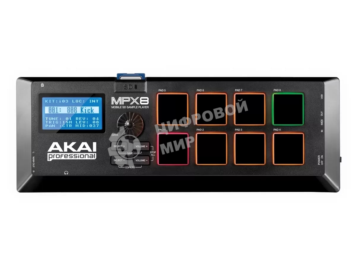 MIDI контроллер AKAI MPX 8