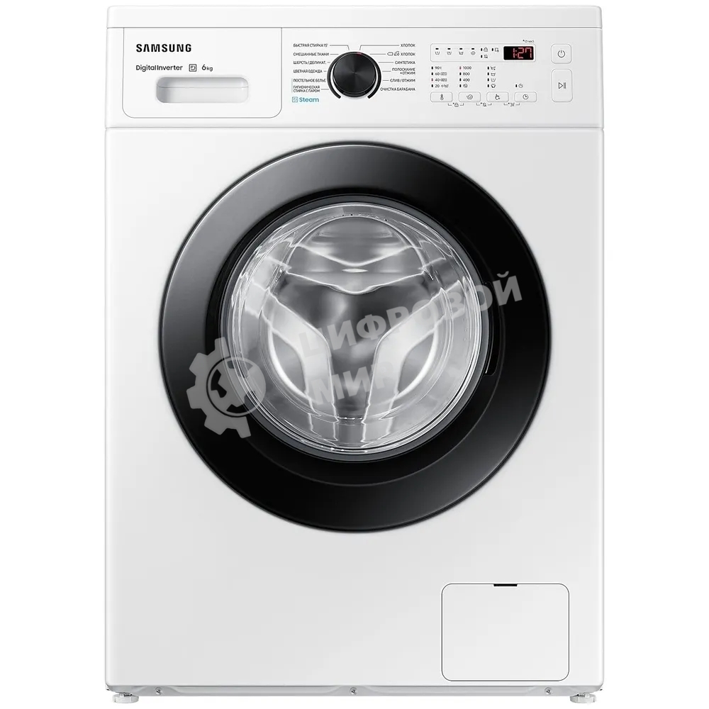 Стиральная машина Samsung WW60AG4S00CE/LD белая, загрузка фронтальная 6 кг, 1000 об/мин., класс: A