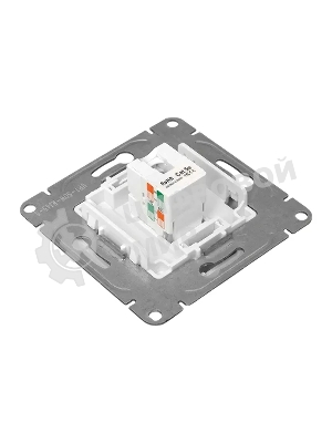 Механизм розетки RJ45 (cat5) EKF UP1-SOW-RJ45-5 белый Эпика