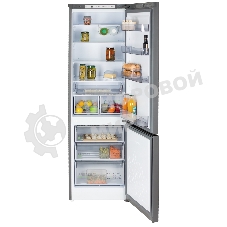 Холодильник Бирюса W6130 матовый графит двухкамерный 245/100л морозилка снизу