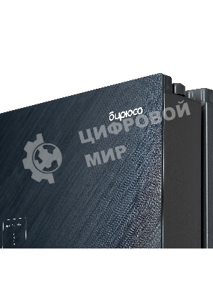 Холодильник Бирюса CD 496 TBG текстурированное черное стекло трехкамерный 334/162л морозилка снизу, NoFrost, Side by Side