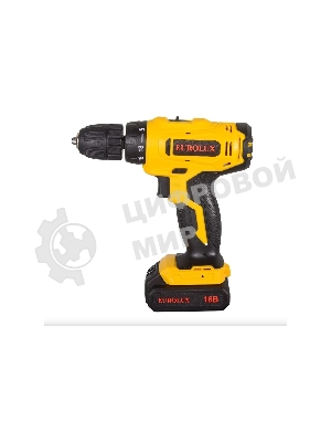 Дрель-шуруповерт Eurolux ДА-16/2Li, 16 В, 1.5 Ач, 30 Нм, щеточный