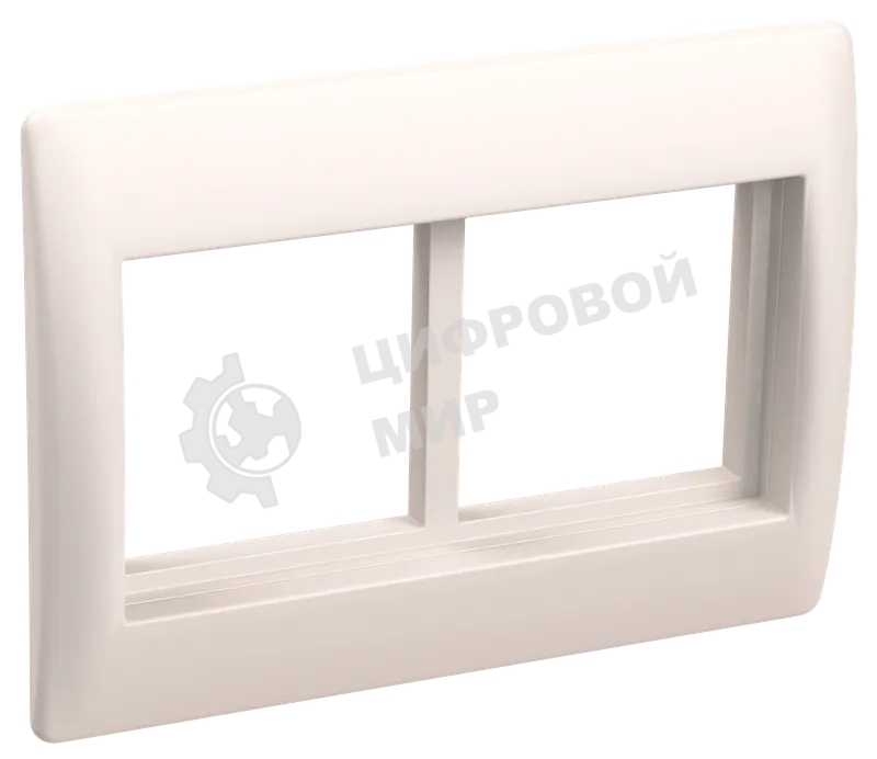 Рамка 4 мод. Праймер с суппортом 75 мм бел. IEK CKK-40D-RSU4-075-K01