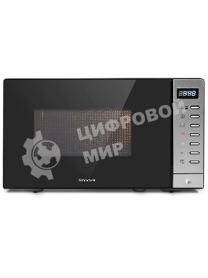 Микроволновая печь Rondell RDE-MW203 черный/серебристый, 20 л, 700 Вт, переключатели - кнопки