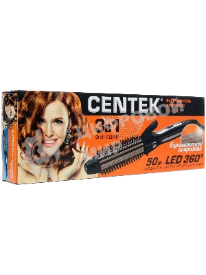 Выпрямитель для волос Centek CT-2013 черный/золотистый, 30 мм, 200 °C, 1 режим