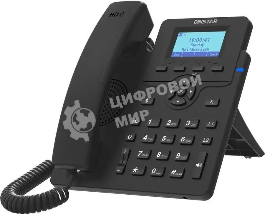 Телефон IP Dinstar C60U черный
