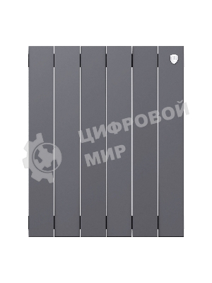 Радиатор биметаллический Royal Thermo PianoForte 500 серебристый - 6 секц.