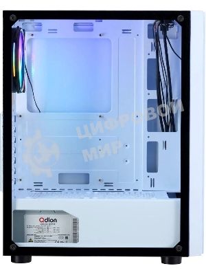 Компьютерный корпус AeroCool/Formula CL-3302W RGb белый без БП ATX 2xUSB 2.0 1xUSB 3.0 audio bott PSU