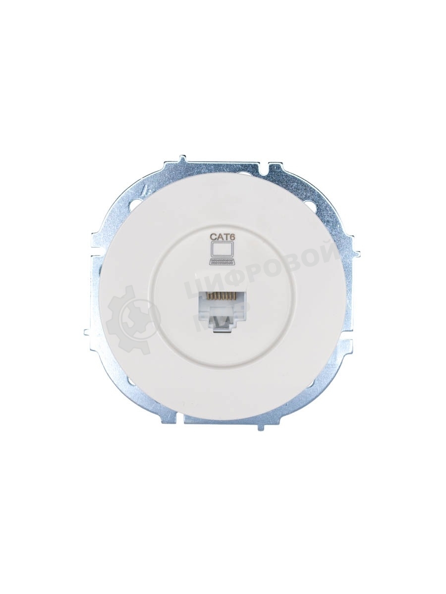 Розетка компьютерная СП OSEN RJ45 кат.6 механизм бел. LEZARD 743-0288-140