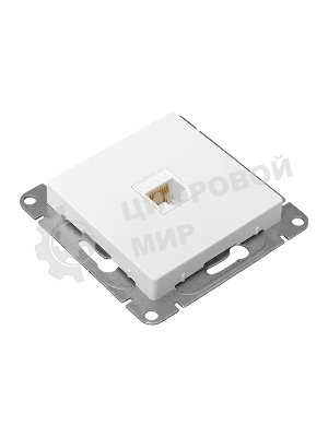 Механизм розетки RJ45 (cat5) EKF UP1-SOW-RJ45-5 белый Эпика