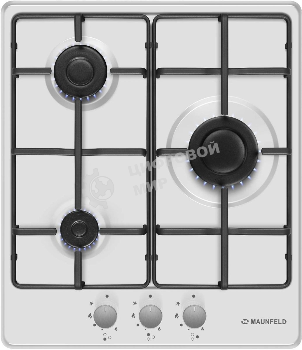 Газовая варочная панель Maunfeld EGHE.43.3STS-EW