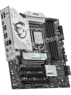 Материнская плата MSI B860M GAMING PLUS WIFI, LGA 1851, Intel B860, 4xDDR5, 4xSATA, 3xM.2, 1xPCIe 4.0 x4, 1xPCIe 5.0 x16, 1xDP, 1xHDMI, 1xUSB-C, 1x 5Gb LAN, 3xUSB-A 2.0, 2xUSB-A 3.2 Gen 1, 1xUSB 3.2 Gen 2, 7.1, 3x3.5 мм, mATX