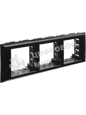 Рамка-суппорт 6мод. Avanti для In-liner Front черный ДКС 4402916