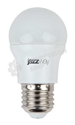 Лампа светодиодная JazzWay PLED-SP-G45 7Вт шар 3000К теплый белый E27 540лм 230В