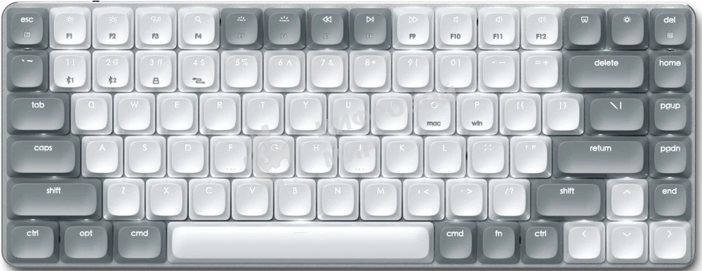 Клавиатура Satechi SM1 Slim Light гибридная, USB Type-A, Bluetooth, радиоканал, белый