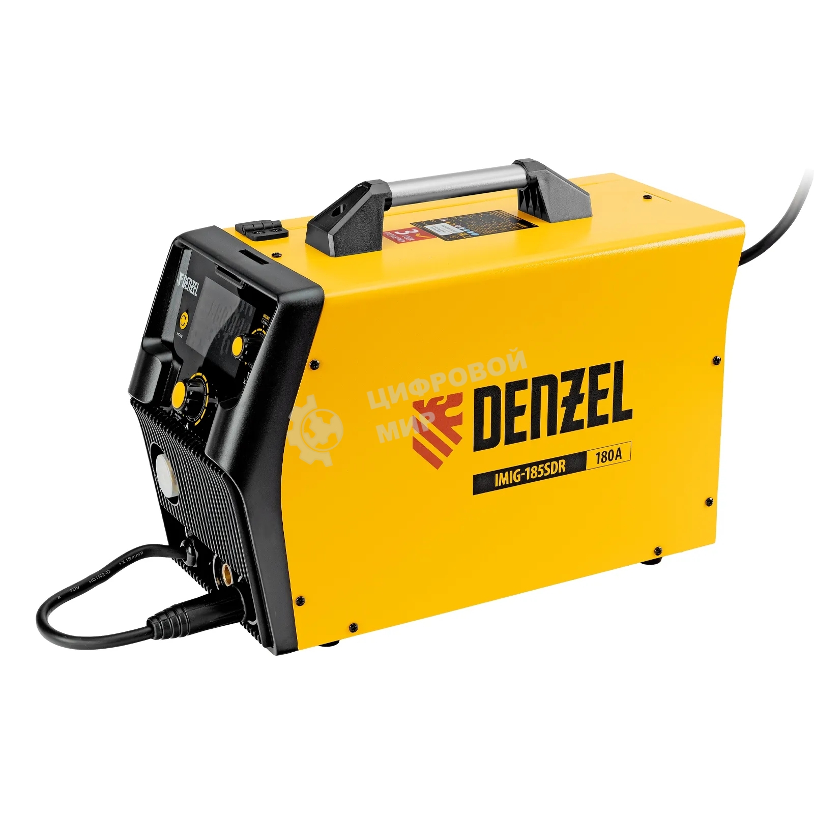 Аппарат инвертор. полуавтомат. cварки Denzel IMIG-185SDR, 180 А, ПВ 60%, катушка 5 кг